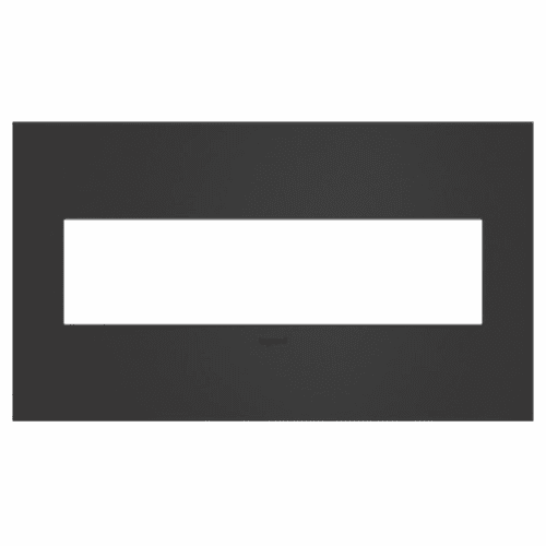 Legrand Adorne 4-Gang Wall Plate - Satin Black - AWC4GSBL4