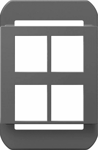 Legrand Adorne 4-Port Frame Magnesium AC4PFM1