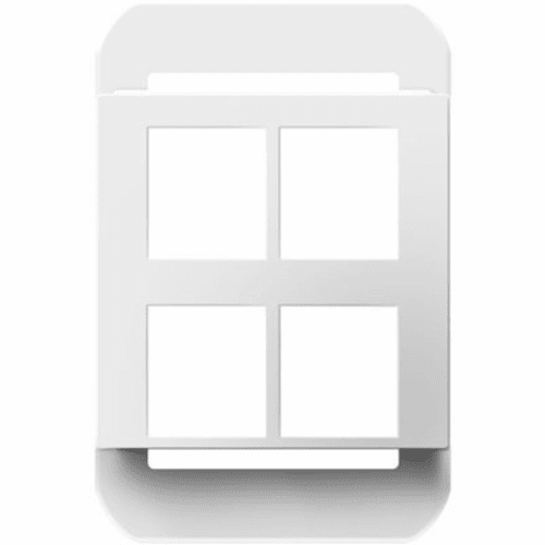 Legrand Adorne 4-Port Frame White AC4PFW1