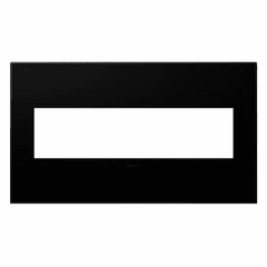 Legrand adorne Black Ink 4-Gang Wall Plate - AWP4GNK4