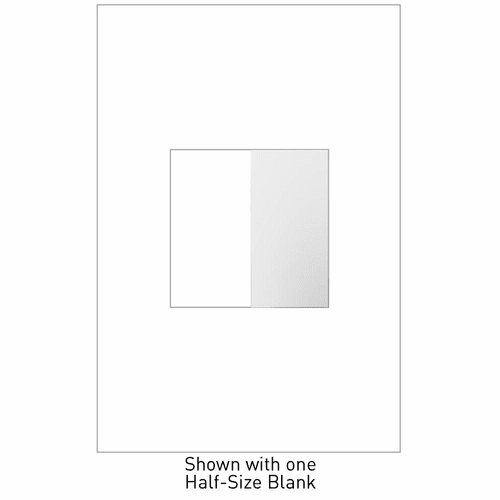 Legrand Adorne Blank, 1-Module/ 1/2-Gang White AABK1W4