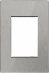 Legrand Adorne Brushed Stainless, 1-Gang, 3-Module Wall Plate  AWM1G3MS4