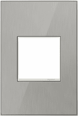 Legrand Adorne Brushed Stainless, 1-Gang Wall Plate  AWM1G2MS4