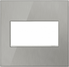 Legrand Adorne Brushed Stainless, 2-Gang Wall Plate  AWM2GMS4
