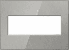 Legrand Adorne Brushed Stainless, 3-Gang Wall Plate  AWM3GMS4
