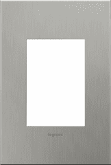 Legrand Adorne Brushed Stainless Steel, 1-Gang, 3-Module Wall Plate  AWC1G3BS4