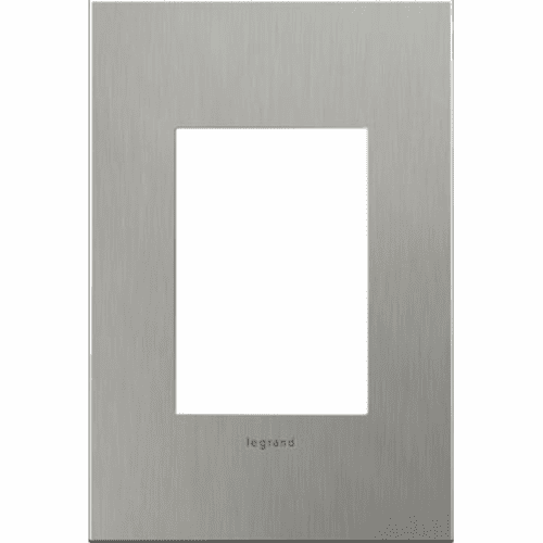 Legrand Adorne Brushed Stainless Steel, 1-Gang, 3-Module Wall Plate  AWC1G3BS4