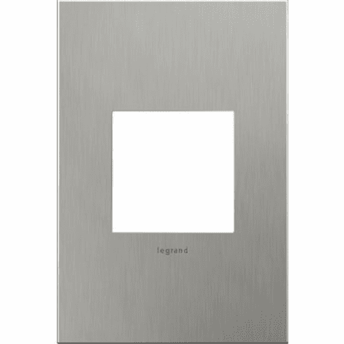Legrand Adorne Brushed Stainless Steel, 1-Gang Wall Plate  AWC1G2BS4