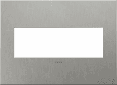 Legrand Adorne Brushed Stainless Steel, 3-Gang Wall Plate  AWC3GBS4