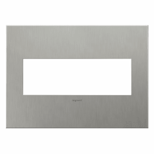 Legrand Adorne Brushed Stainless Steel, 3-Gang Wall Plate  AWC3GBS4