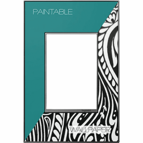 Legrand Adorne Custom Wall Plate, 1-Gang, 3-Module, Magnesium Trim  AWM1G3M4