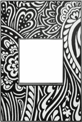 Legrand Adorne Custom Wall Plate, 1-Gang, Magnesium Trim AWM1G2M4 Legrand Adorne Custom Wall Plate, 1-Gang, Magnesium Trim AWM1G2M4