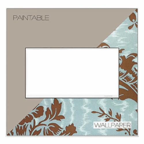 Legrand Adorne Custom Wall Plate, 2-Gang, White Trim  AWM2GW4