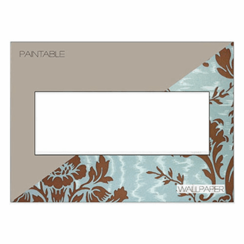 Legrand Adorne Custom Wall Plate, 3-Gang, White Trim  AWM3GW4