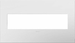 Legrand Adorne Gloss White Standard Black Blackplate, 4-Gang Wall Plate  AWP4GWH4