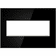 Legrand Adorne Mirror Black, 3-Gang Wall Plate  AWM3GMB4