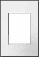 Legrand Adorne Mirror White, 1-Gang, 3-Module Wall Plate  AWM1G3MW4
