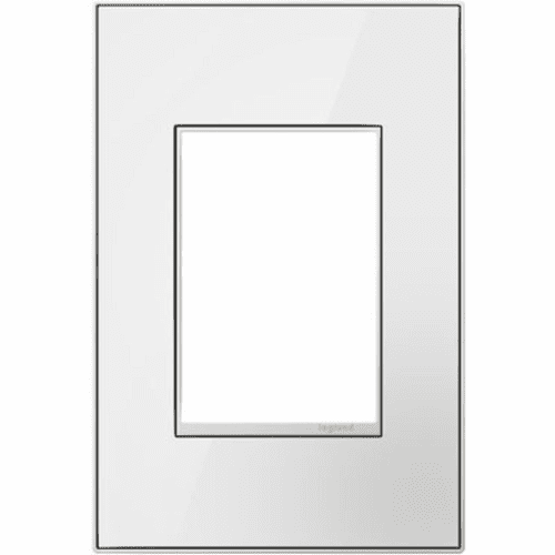 Legrand Adorne Mirror White, 1-Gang, 3-Module Wall Plate White on White AWM1G3MWW4 - AWM1G3MWW4