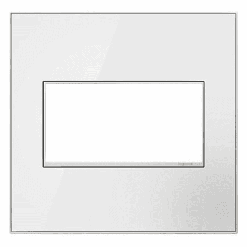 Legrand Adorne Mirror White, 2-Gang Wall Plate  AWM2GMW4