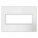 Legrand Adorne Mirror White, 3-Gang Wall Plate  AWM3GMW4