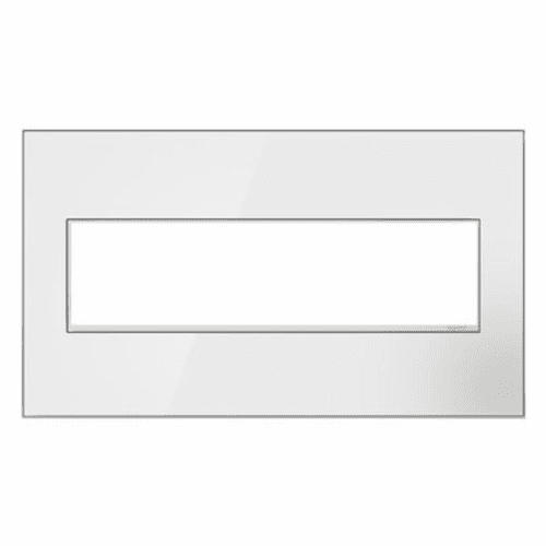 Legrand Adorne Mirror White, 4-Gang Wall Plate  AWM4GMW4