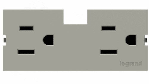 Legrand Adorne Outlet Module (15A) Magnesium APTR15TM4