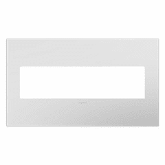 Legrand adorne Powder White 4-Gang Wall Plate - AWP4GPW4