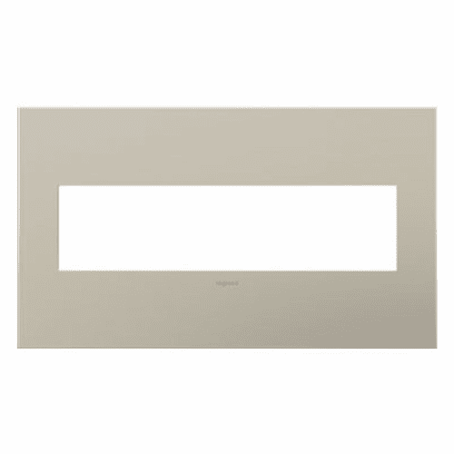 Legrand Adorne Satin Nickel, 4-Gang Wall Plate  AWC4GSN4