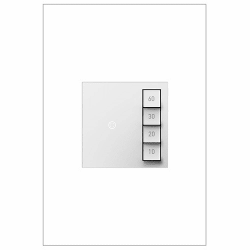 Legrand Adorne SensaSwitch, Manual-ON / Timed-OFF White ASTM2W2