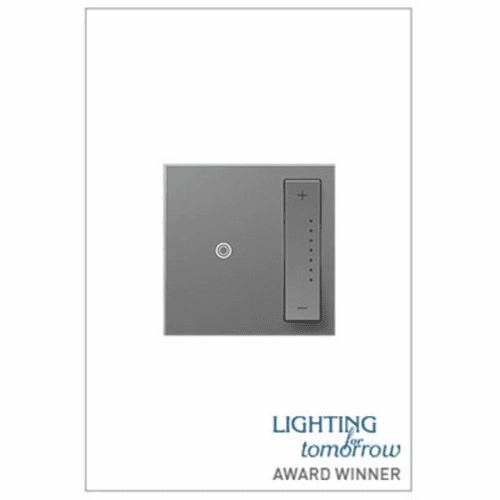 Legrand Adorne sofTap Dimmer, 700W True Universal (Incandescent, Halogen, Fluorescent, CFL, LED, MLV, ELV) Magnesium ADTP703TUM4