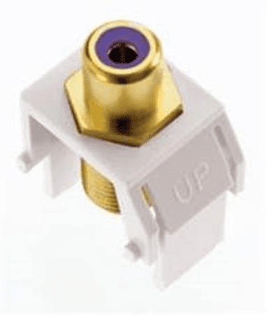Legrand Adorne Subwoofer RCA to F-Connector White ACPRCAFW1