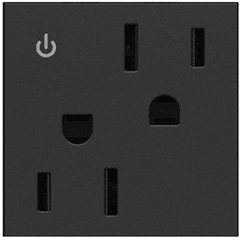 Legrand Adorne Tamper-Resistant Dual Controlled Outlet,15A - Graphite - ARCD152G10