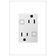 Legrand Adorne Tamper-Resistant GFCI Self-Test Outlet (15 Amp) 3-Module - White - AGFTR2153W4
