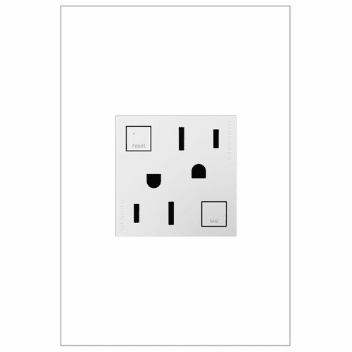 Legrand Adorne Tamper-Resistant GFCI Self-Test Outlet (15 Amp) - White - AGFTR2152W4
