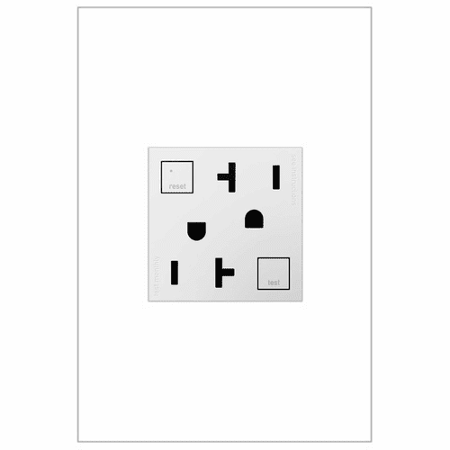 Legrand Adorne Tamper-Resistant GFCI Self-Test Outlet (20 Amp) - White - AGFTR2202W4