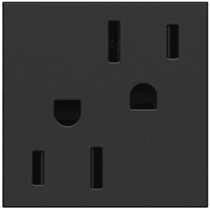 Legrand Adorne Tamper-Resistant Outlet, 15A - Graphite - ARTR152G4