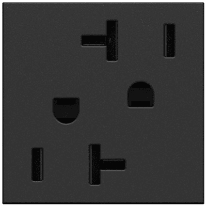 Legrand Adorne Tamper-Resistant Outlet, 20A - Graphite - ARTR202G4