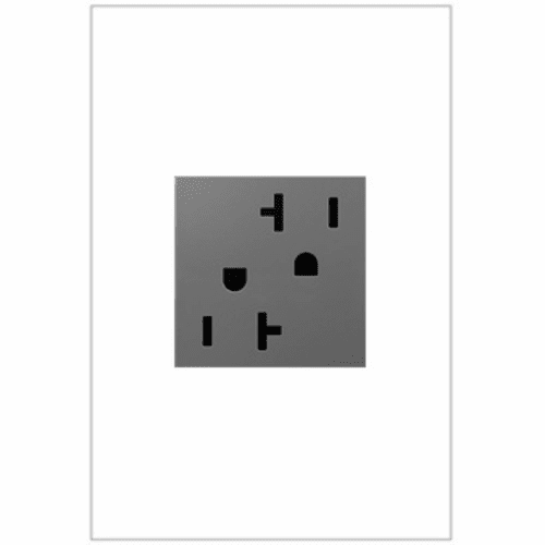 Legrand Adorne Tamper-Resistant Outlet, 20A Magnesium ARTR202M4