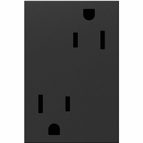 Legrand Adorne Tamper-Resistant Outlet, Plus Size, 15A - Graphite - ARTR153G4