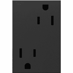 Legrand Adorne Tamper-Resistant Outlet, Plus Size, 15A - Graphite - ARTR153G4