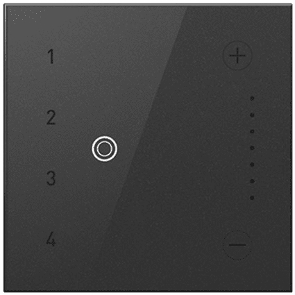 Legrand Adorne Touch - Wi-Fi Ready In Wall Scene Control - Graphite - ADTHRIWHCG1