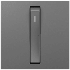 Legrand Adorne 4-Wege-Paddelschalter, Glänzend Weiß, 20 A – Mit Wandplatte, Für Lichtsteuerung