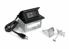 Legrand Adorne Wiremold Corded Dequorum Flip Up Unit W/USB - Black - DQFP15UBK Legrand Adorne Wiremold Corded Dequorum Flip Up Unit W/USB - Black - DQFP15UBK