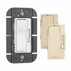 Legrand Incandescent 1P and 3-Way Paddle Radiant Dimmer, 1100W - Tri-Color - RH1103PTC
