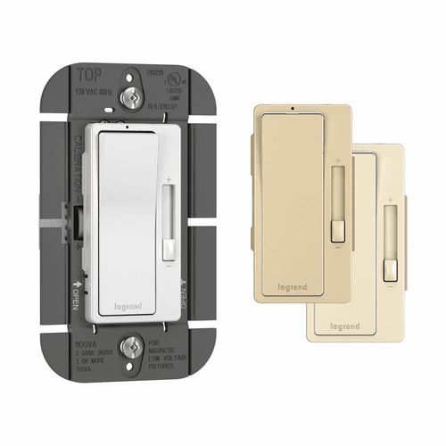 Legrand Magnetic Low Voltage, 1P & 3-Way Paddle Radiant Dimmer - Tri-Color - RHLV1103PTC