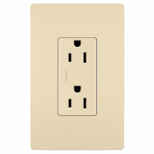 Legrand Radiant 125V Duplex Outlet - Ivory - 885I