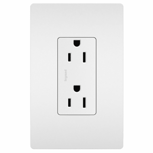 Legrand Radiant 125V Duplex Outlet - White - 885W