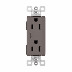 Legrand Radiant 15A Decorator Tamper-Resistant Receptacle - Brown - 885TR