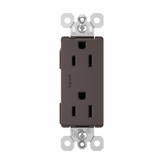 Legrand Radiant 15A Decorator Tamper-Resistant Receptacle - Dark Bronze - 885TRDBCC12 Legrand Radiant 15A Decorator Tamper-Resistant Receptacle - Dark Bronze - 885TRDBCC12