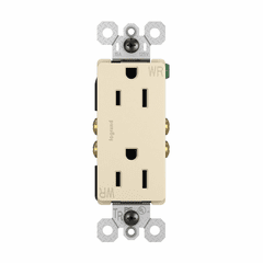 Legrand Radiant 15A Decorator TR/WR Receptacle - Light Almond - 885TRWRLA Legrand Radiant 15A Decorator TR/WR Receptacle - Light Almond - 885TRWRLA